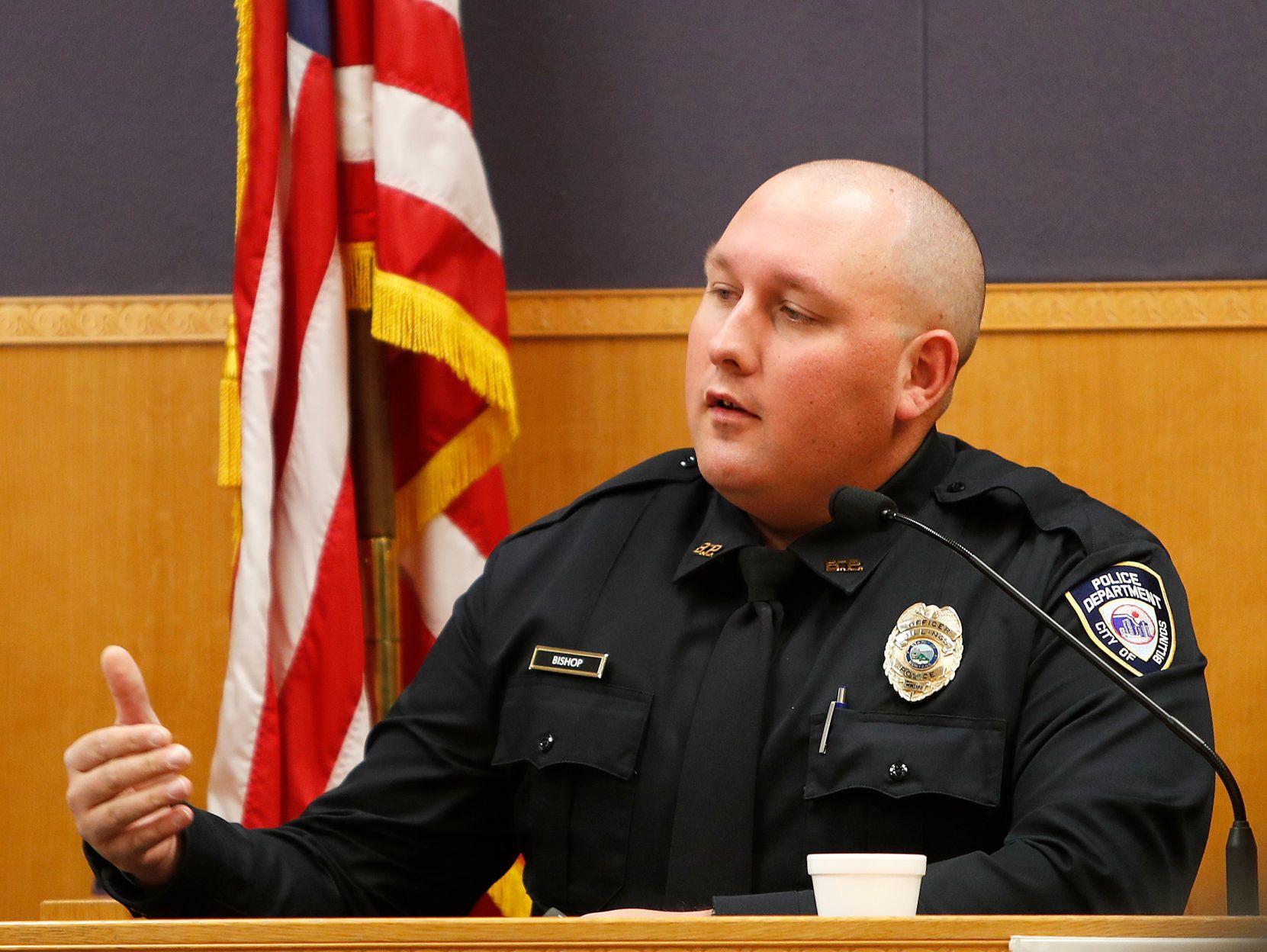 Billings Police officer Tyler Bishop